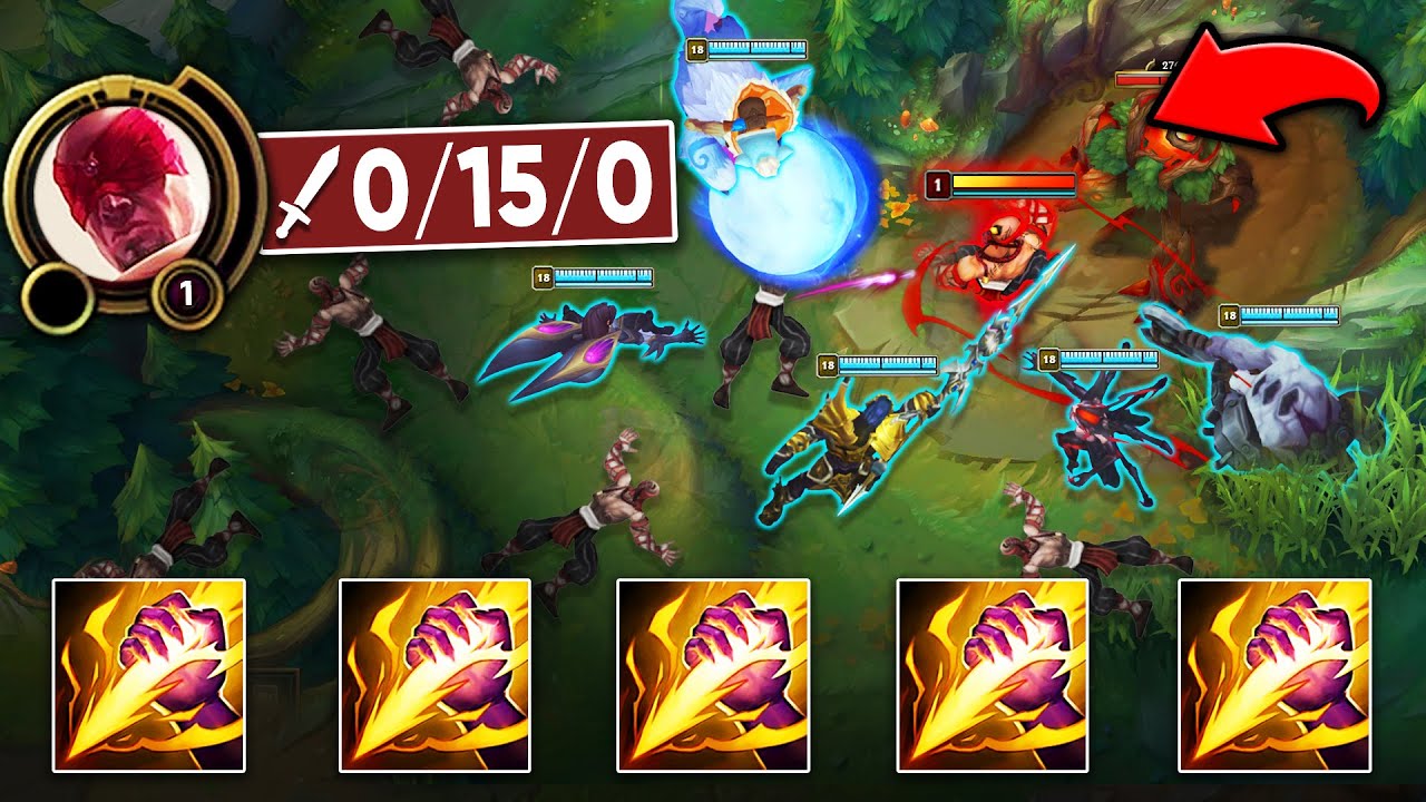 THE STORY OF HOW WE KILLED LEE SIN 15 TIMES AT LEVEL 1... (WE HAD 5 SMITES)