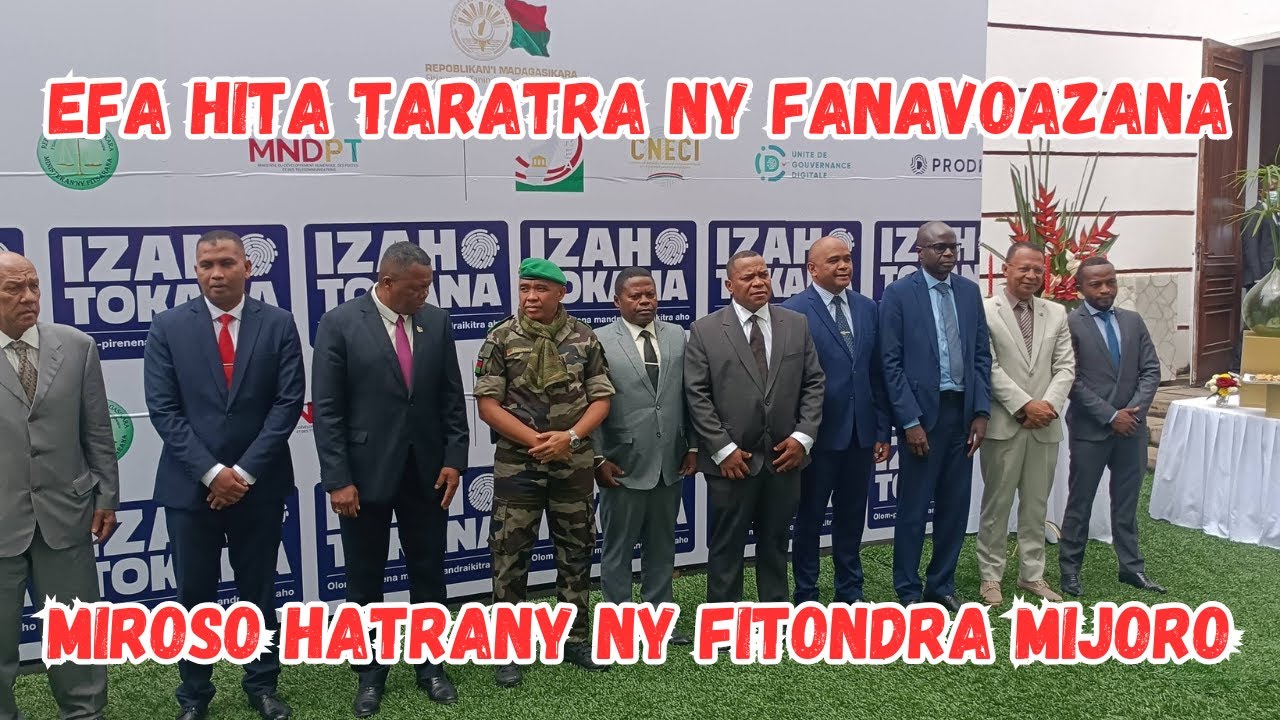 EFA HITA TARATRA NY FANAVOAZANA HOY NY FILOHAN'NY FANAVAOZANA NY KOLONELY Randrianirina Michael