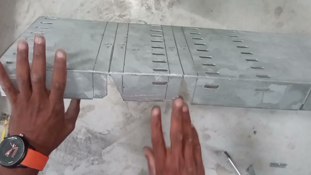 cable tray me Front ninty kaise banaye.How to make front ninty in cbale tray