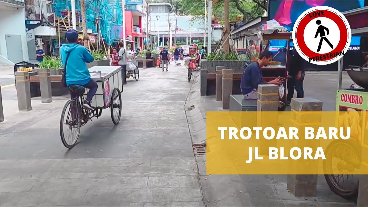 Trotoar Baru di Stasiun Sudirman - Jl Blora  dan Jl Kendal