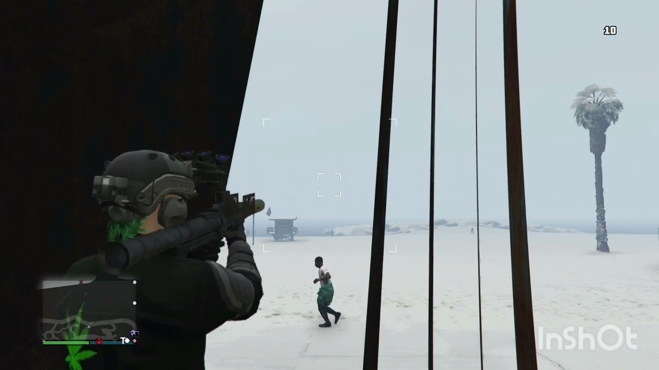 GTA 5 Online Beach structure wallbreach kills
