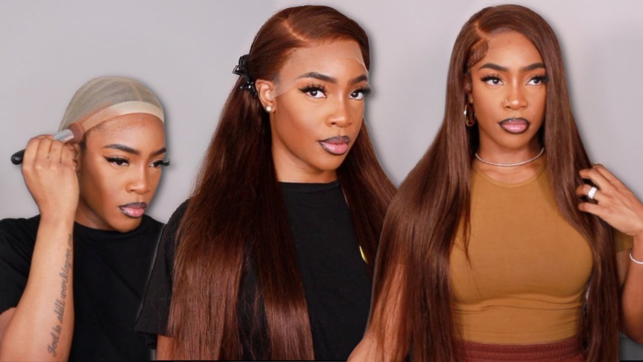Gorgeous Chocolate Brown Install on HD Lace Wig Ft Alipearl Hair