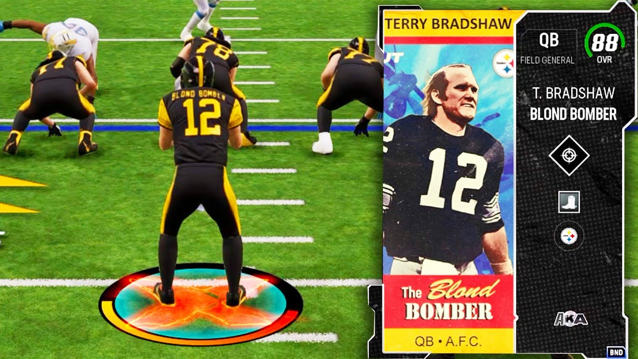 AKA TERRY BRADSHAW! THE BLOND BOMBER HAS A CANNON! Madden 24