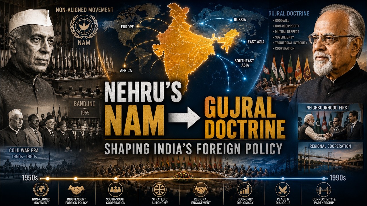Nehru's NAM And Gujral Doctrine Shape India's Foreign Policy #geopolitics #indiaforeignpolicy