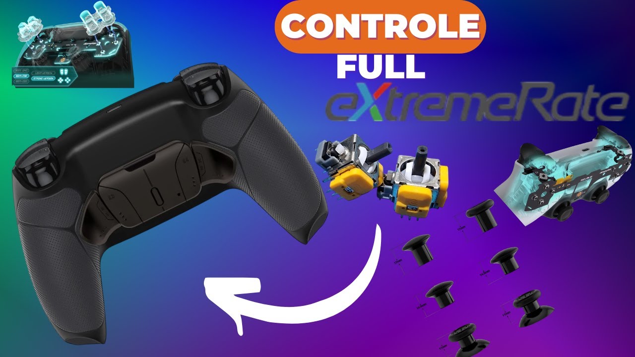 CONTROLE DUALSENSE FULL EXTREMERATE COM HALL EFFECT V6