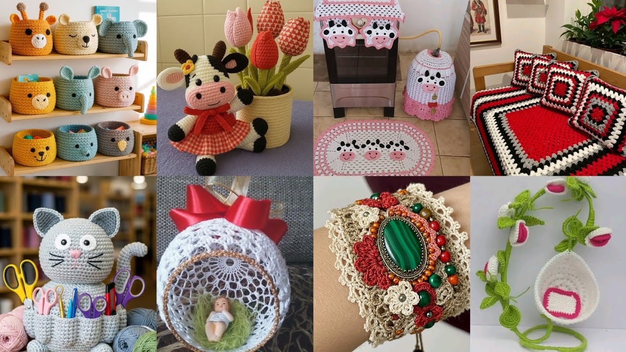 Most beautiful & attractive crochet handmade items and ideas ||Home decor ideas part 8 2025