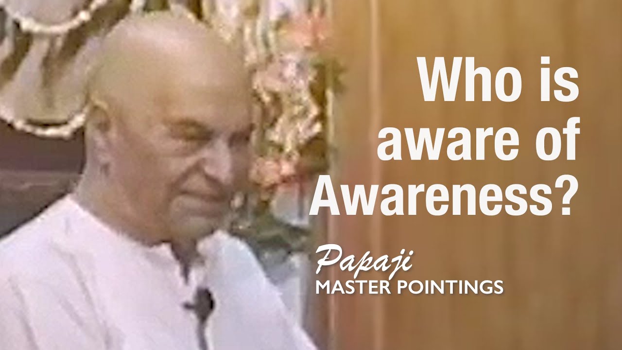 PAPAJI - Who Is Aware of This Awareness? (Deep Self Inquiry)