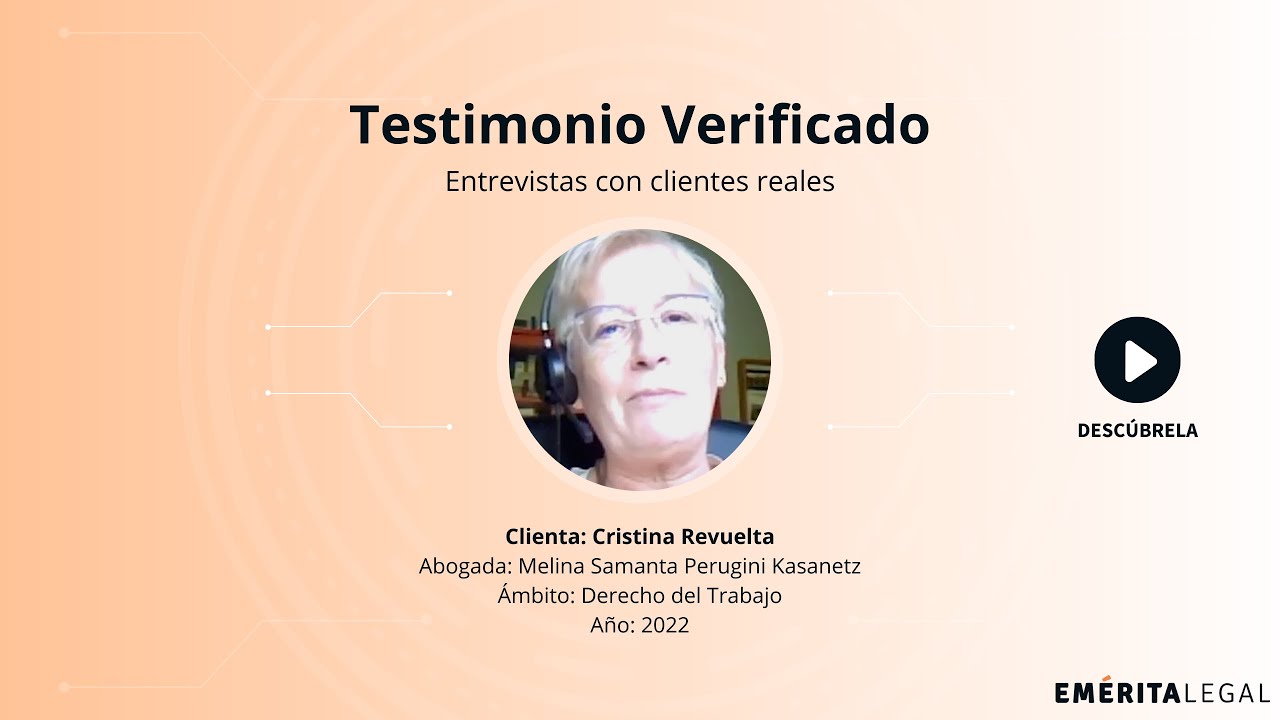 🗨️🔸 Opini&oacute;n sobre Melina Samanta Perugini Kasanetz  I  Abogada experta en derecho laboral