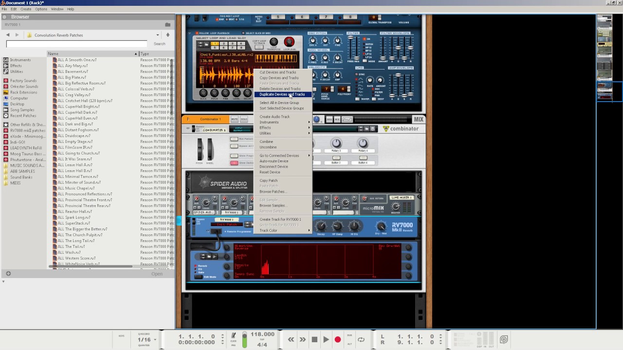How To Make A Stacked Reverse Reverb Effect In Reason