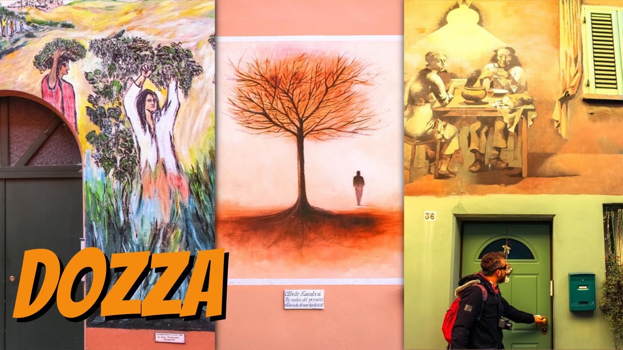 Доцца, Италия, исследуя одну из самых красивых средневековых деревень в Европе