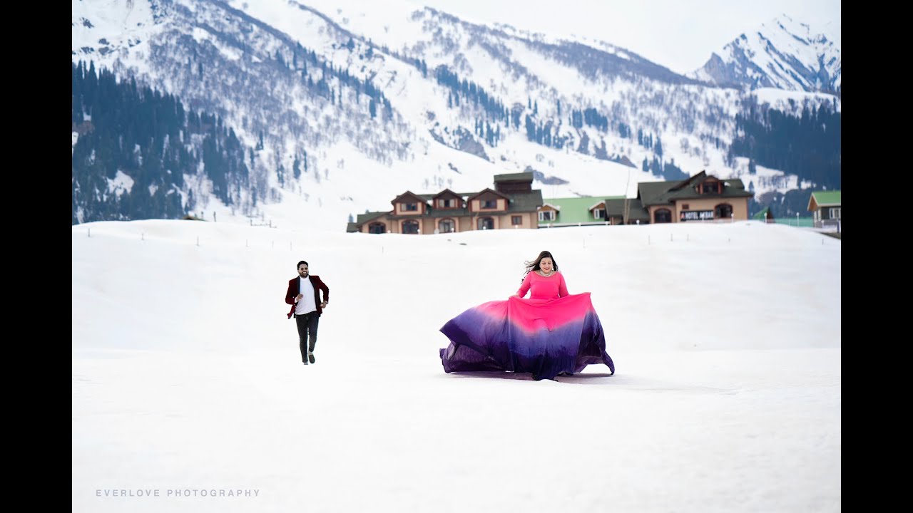 Best Kashmir Pre-wedding Shoot Ever | Asha & David | EverLove Photography