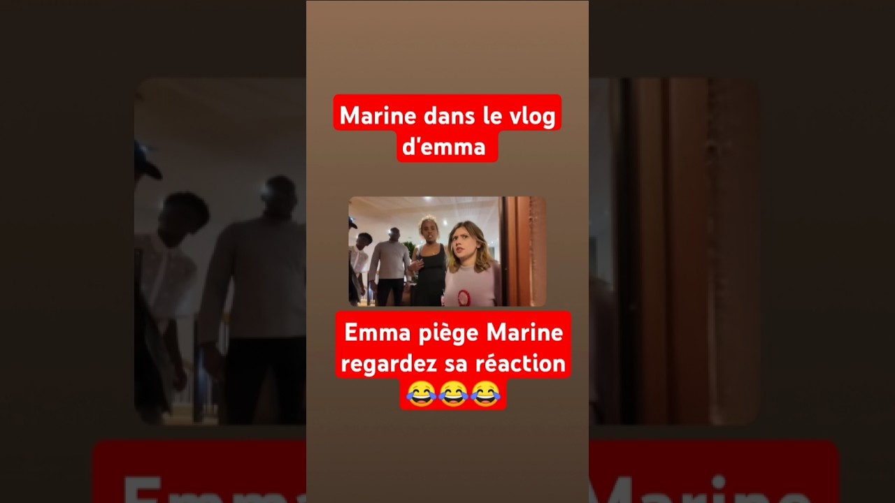 Marine trapped by Emma. Watch her reaction Emma's vlog #marine #Emma #staracademy #vlog #funny