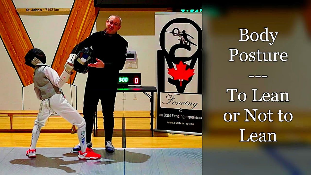 Body Posture: to lean or not to lean!