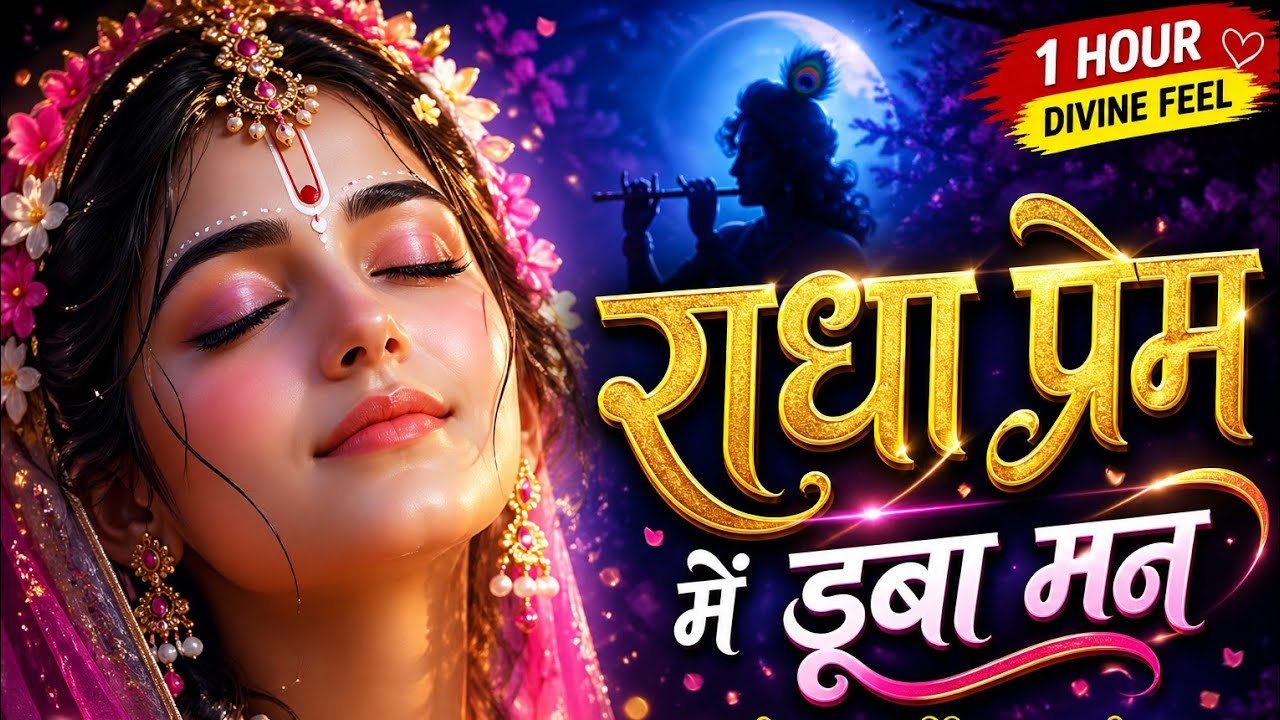 राधा प्रेम में डूबा मन 💖 | Radha Rani Bhajan | Radhe Radhe Jaap | Radha Krishna 