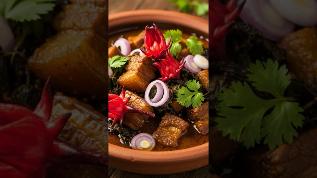 Unleash Bold Flavors: Pork Curry with Roselle Leaves that Will Ignite Your Taste Buds 