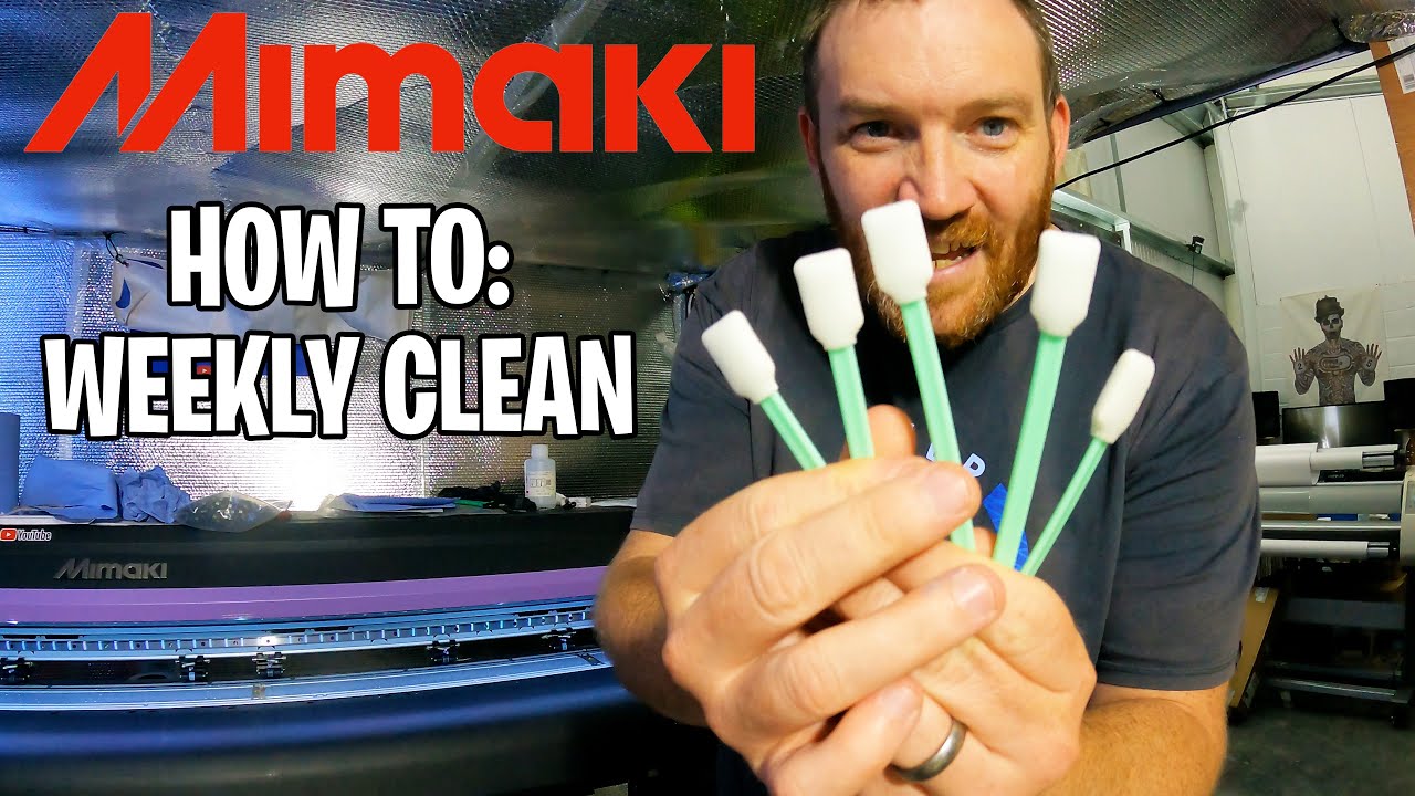 How To:  Mimaki Printer Weekly Clean