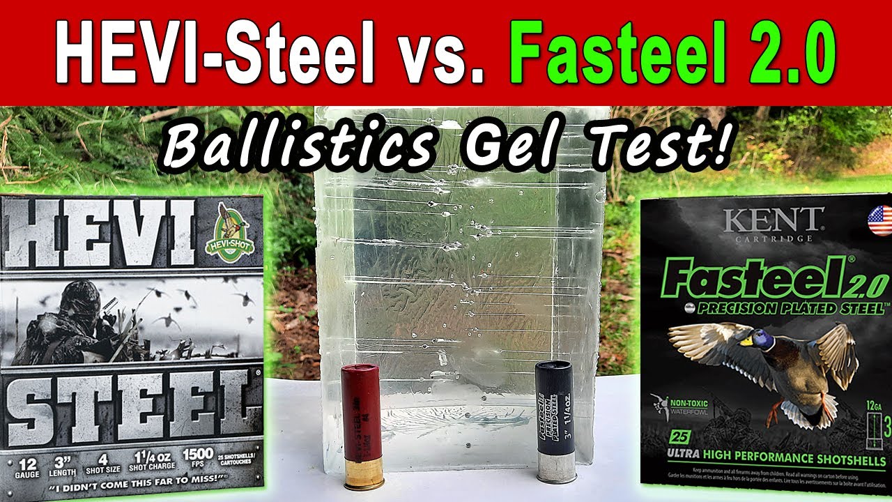 HEVI Steel vs. Kent Fasteel | Ballistics Gel & Pattern Test