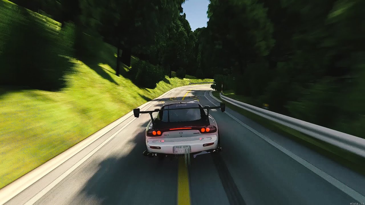 GTA SA MTA Drift Paradise - Akagi Downhill Street Run With FD3S Turbo