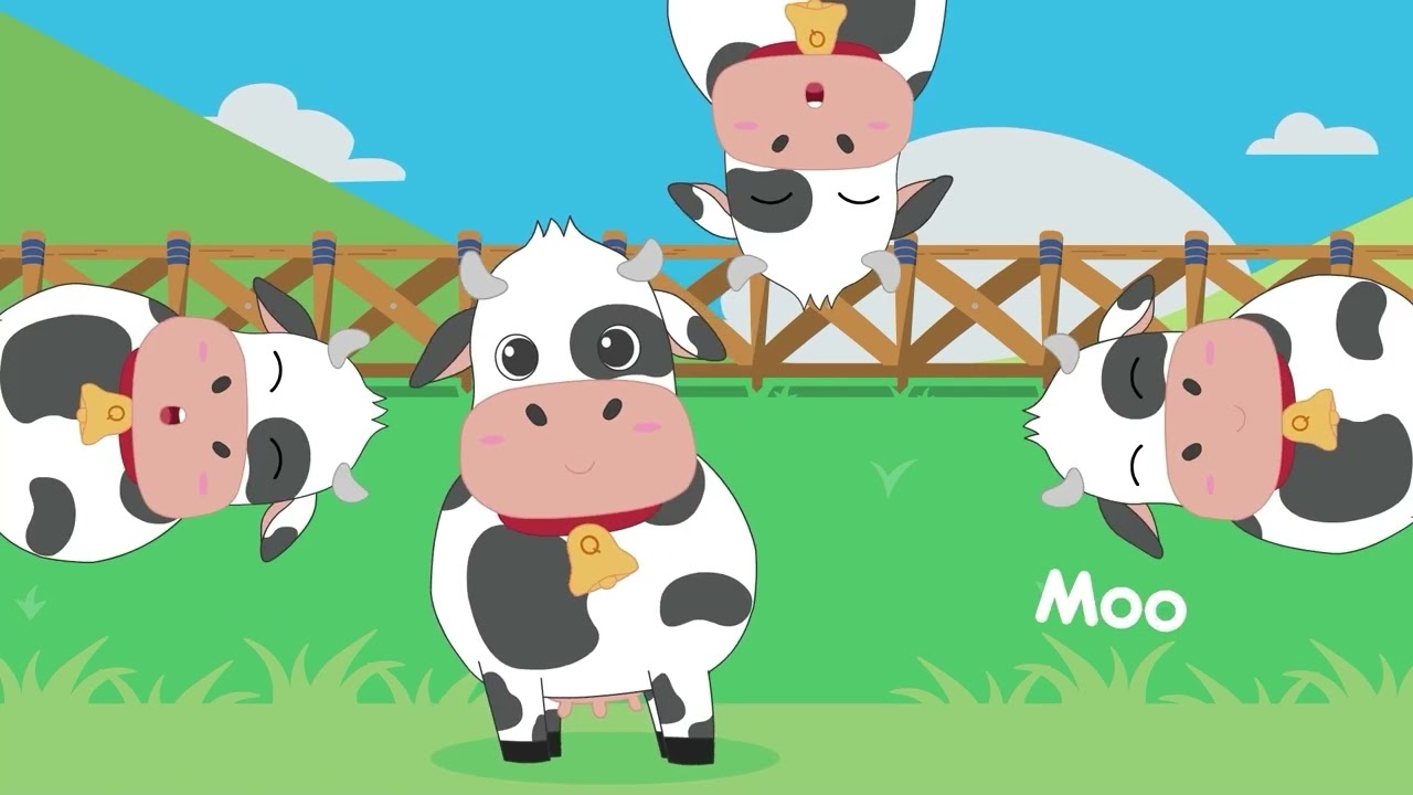 BUBBLY Visits the Farm - Ba Ba Black Sheep, Bingo, Itsy Bitsy, and more! | Q-dees Nursery Rhymes