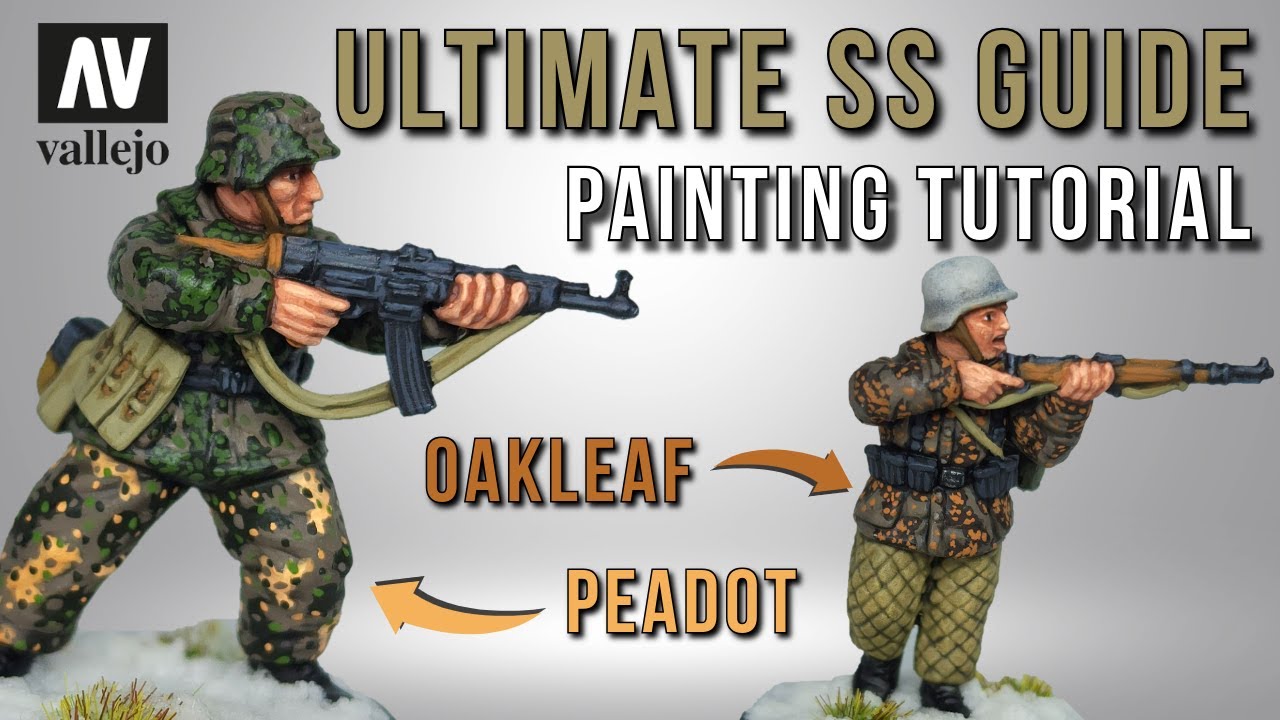 Ultimate Vallejo German SS Uniform Painting Guide | Oakleaf, Peadot | 28mm Miniatures