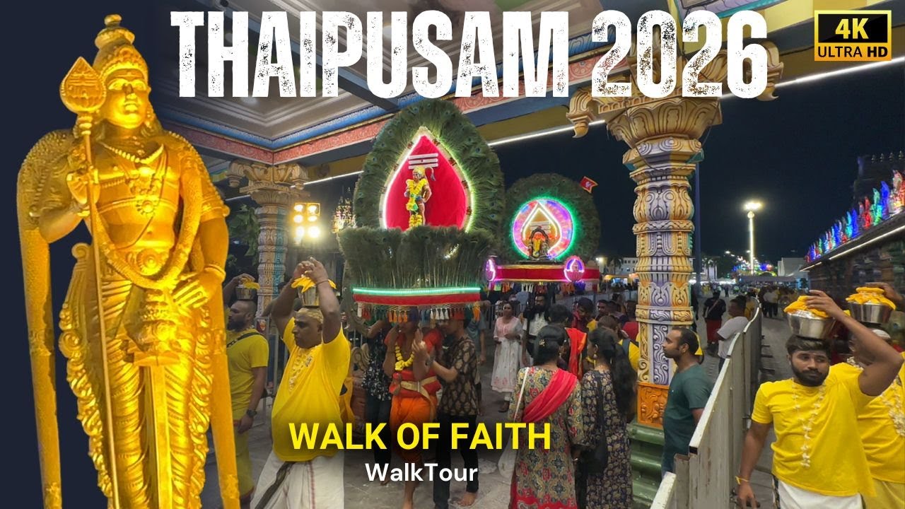 Thaipusam 2026 Batu Caves | Spiritual Walk & Festival Vibes | 4K 60FPS