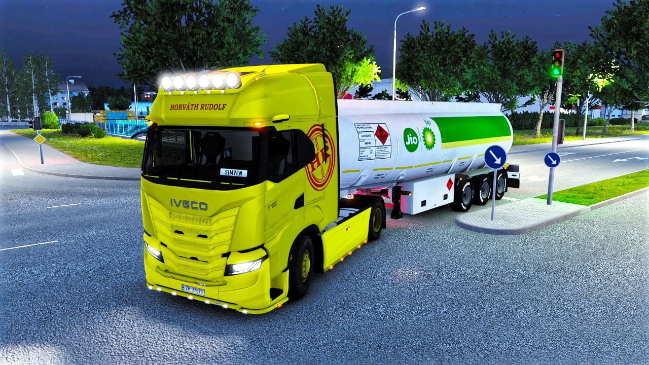 Crossing the Baltic Sea - Fuel Oil Delivery to Sweden | Iveco S Way | Euro Truck Simulator 2 1.57