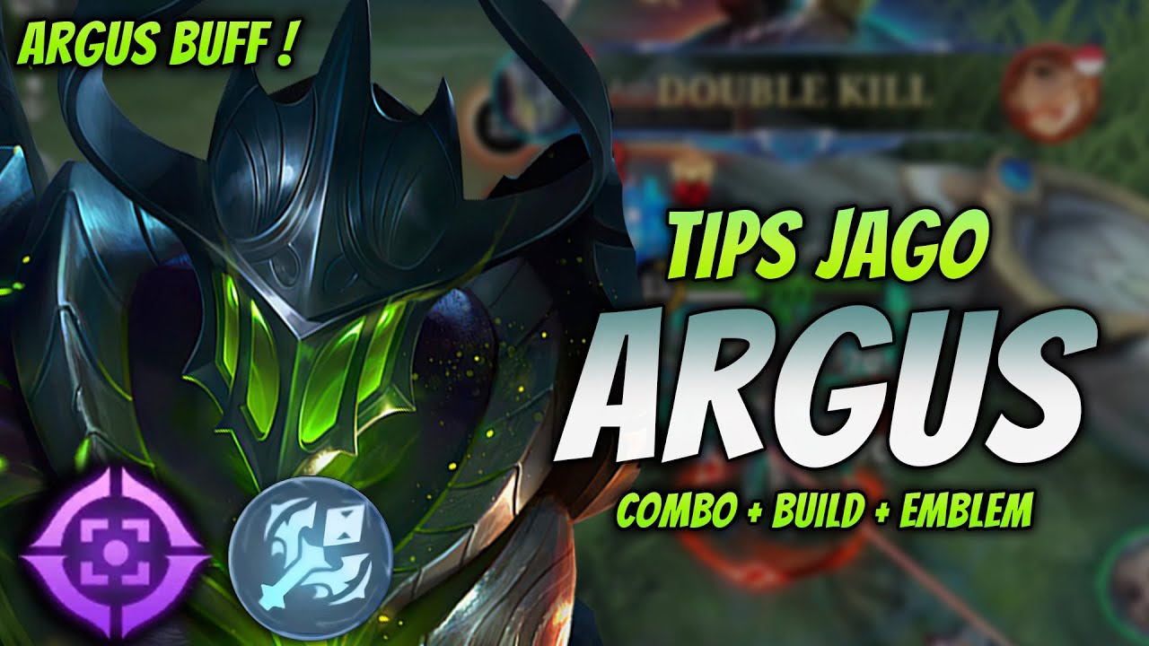 CARA MAIN ARGUS BUFF ! BUILD & EMBLEM ARGUS TERBARU 2024 ! | ARGUS EXP LANE GAMEPLAY