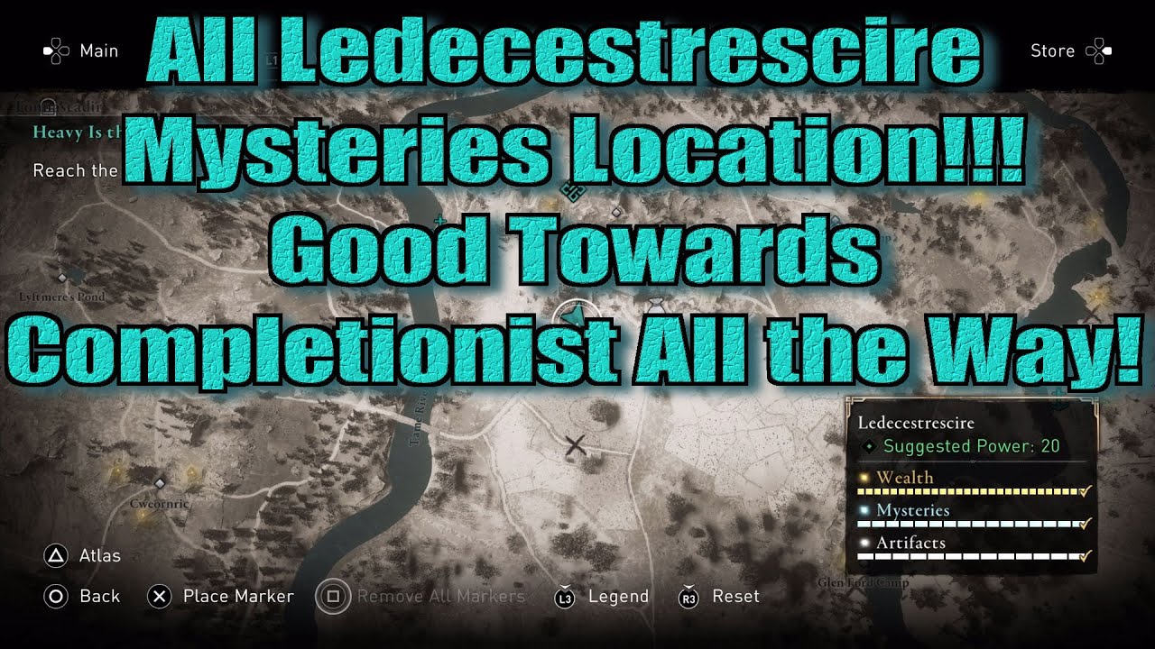 Assassin's Creed Valhalla All Ledecestrescire Mysteries Locations guide