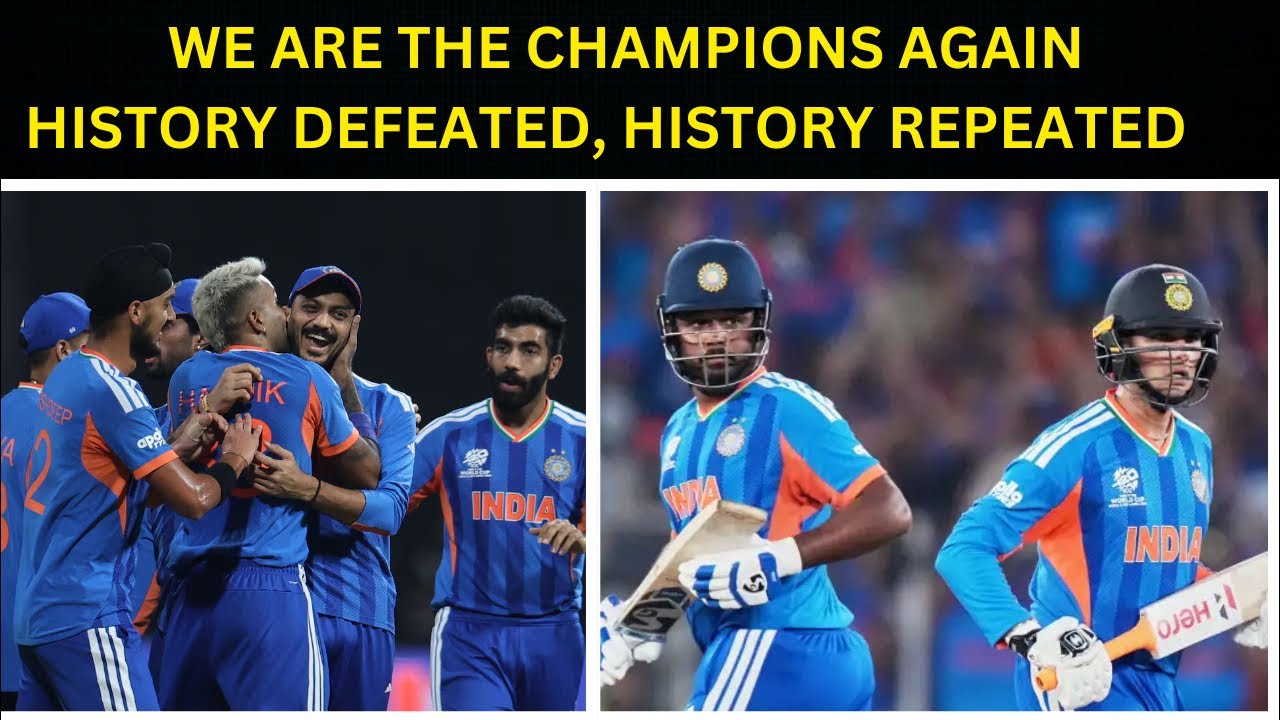 We are the world champions again. India beat NZ by 96 runs