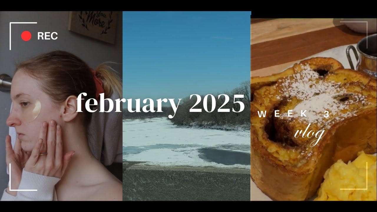 february 2025 week 3 vlog - packing, brunch w dad, staying the night in my hometown, making donuts