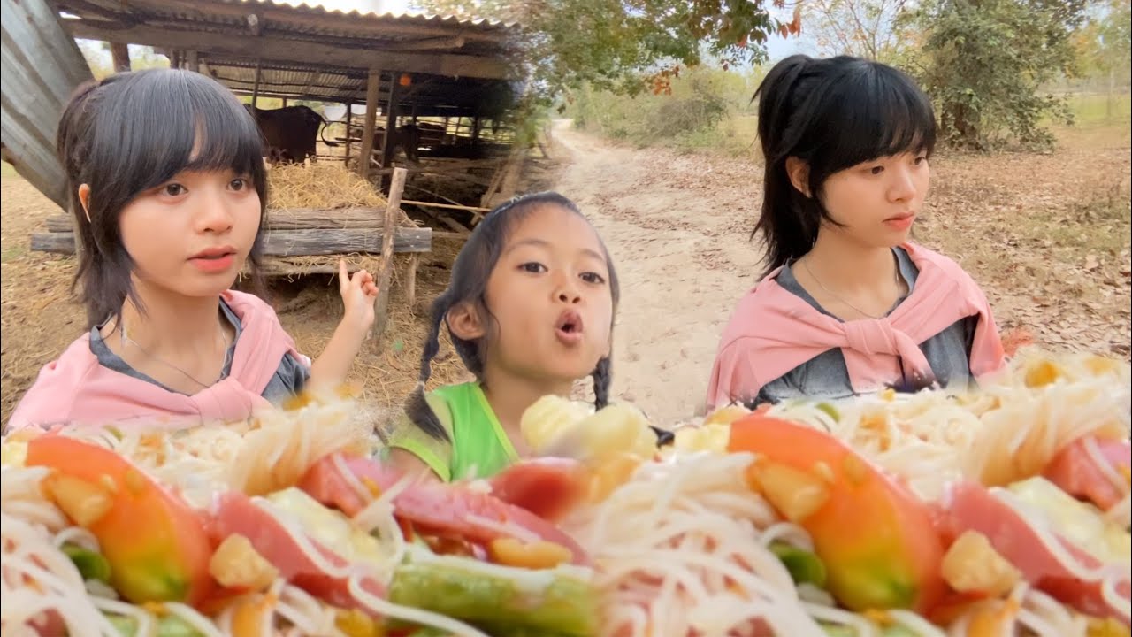 🥗 เมนูโปรด! ของหนู กับตำเส้นนัวๆ พร้อมเปิดคอกวัวควายวันนี้ 🐄 ตัวไหนอยู่ ตัวไหนไป❗😮