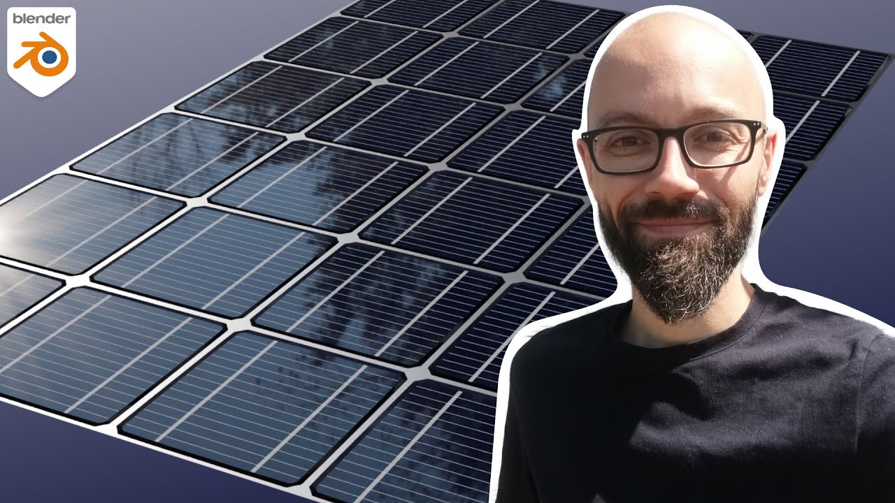 Créer une texture procédurale de panneau solaire sur Blender