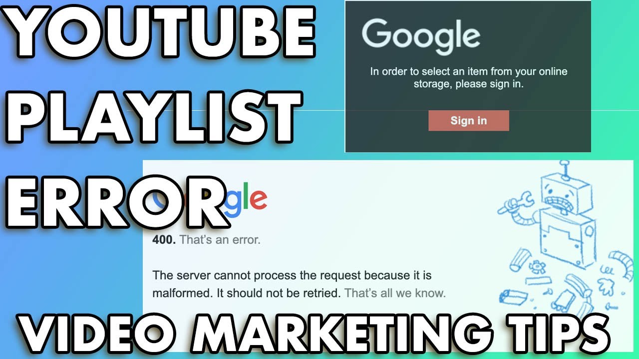 YouTube Error When Adding Videos to Playlist - Anybody Else Have This Problem? - YouTube Help 2021