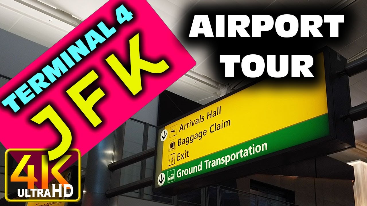 JFK New York Airport Terminal 4 Tour (JFK) (4k UHD) 