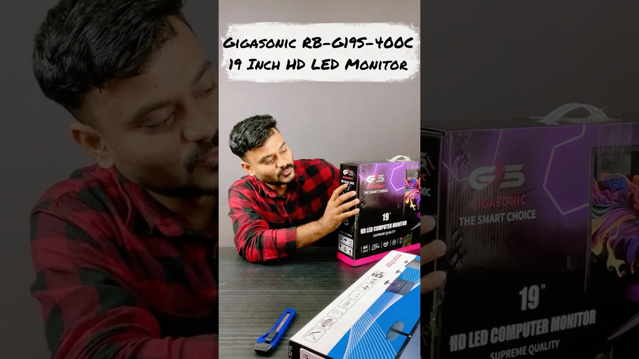 Gigasonic 19 Inch HD LED Monitor &ndash; Budget Friendly & Clear Display! #shorts