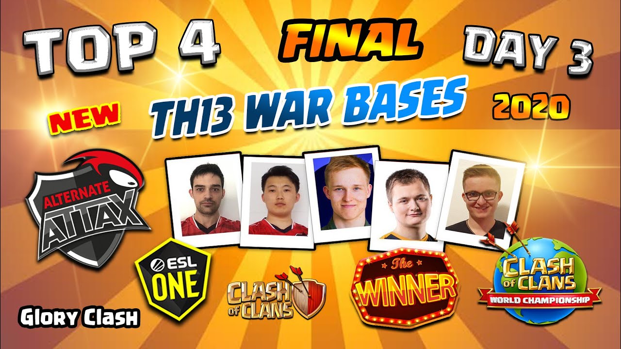 *BEST* World Championship Qualifier DAY 3 /Top 4 ATN.aTTaX Th13 War Bases 2020 JUNE /Clash of clans