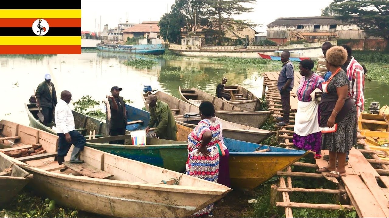 Uganda Port Bell - fish market, restaurants, boat ride on Lake Victoria