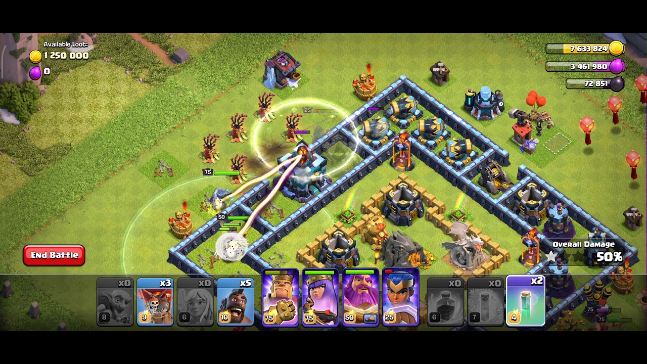 3 star Hog mountain challenge with swag heros abilities Clash of clans coc....