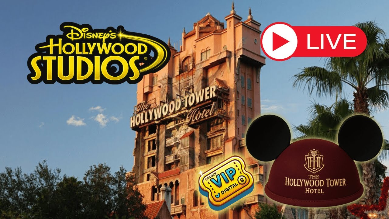 🔴 LIVE: Hollywood Studios Rope Drop, Tower of Terror, Beauty & the Beast + More! | Walt Disney World