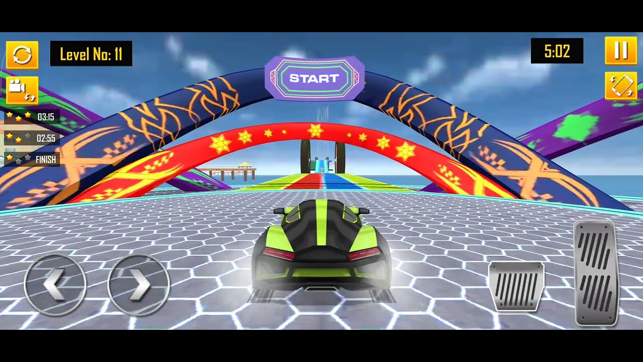 SURVIVING THE RAINBOW MEGA RAMP! 🌈 - Android Gameplay