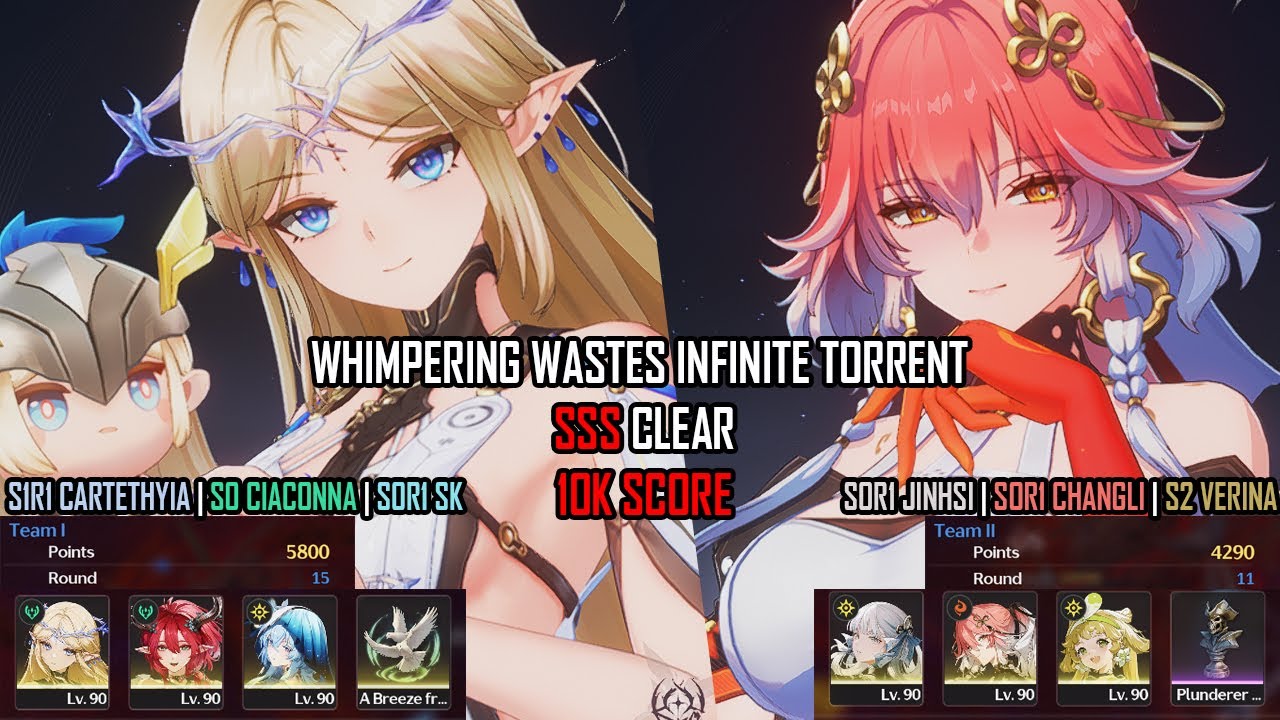 Whimpering Wastes SSS | S1R1 Cartethyia Hypercarry - S0R1 Jinhsi Changli Quickswap - Wuthering Waves