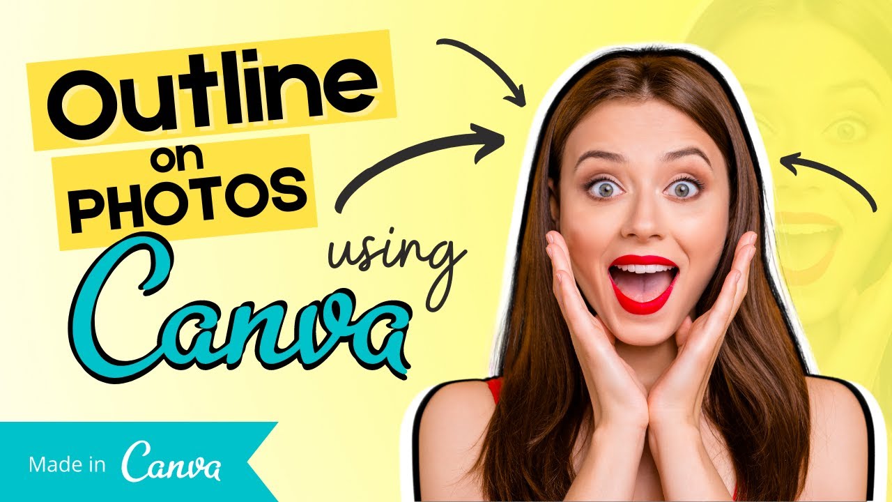 How to Add Outline to your Photos using CANVA. IT'S POSSIBLE!