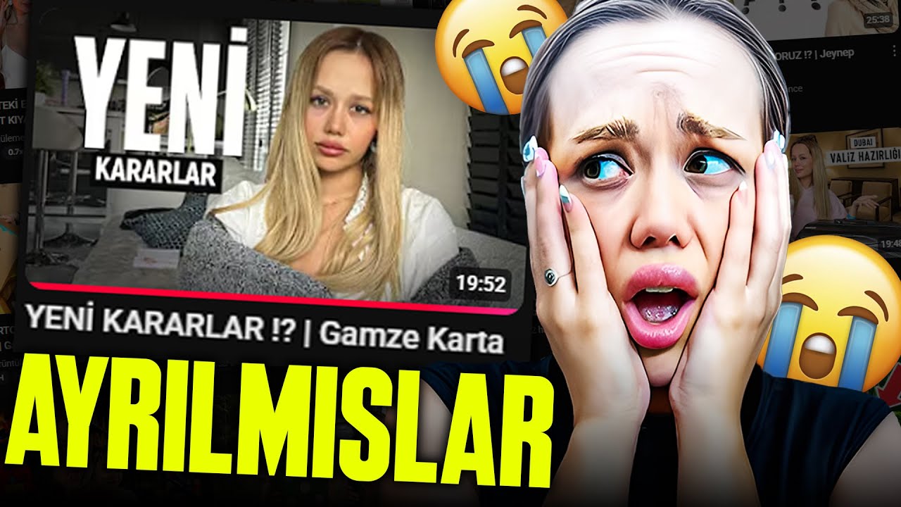 GAMZE KARTA VE MEHMET AYRILMIŞ 😭