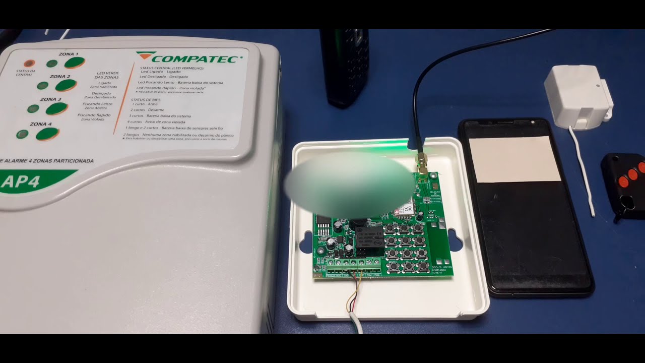 COMPATEC DG5  Discadora com chip celular Universal para alarme e cercas eletrícas*Programar Numeros.