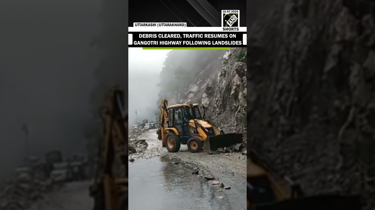 Traffic Restored on Gangotri NH as DM Uttarkashi Deploys Permanent JCB at Landslide-Prone Area
