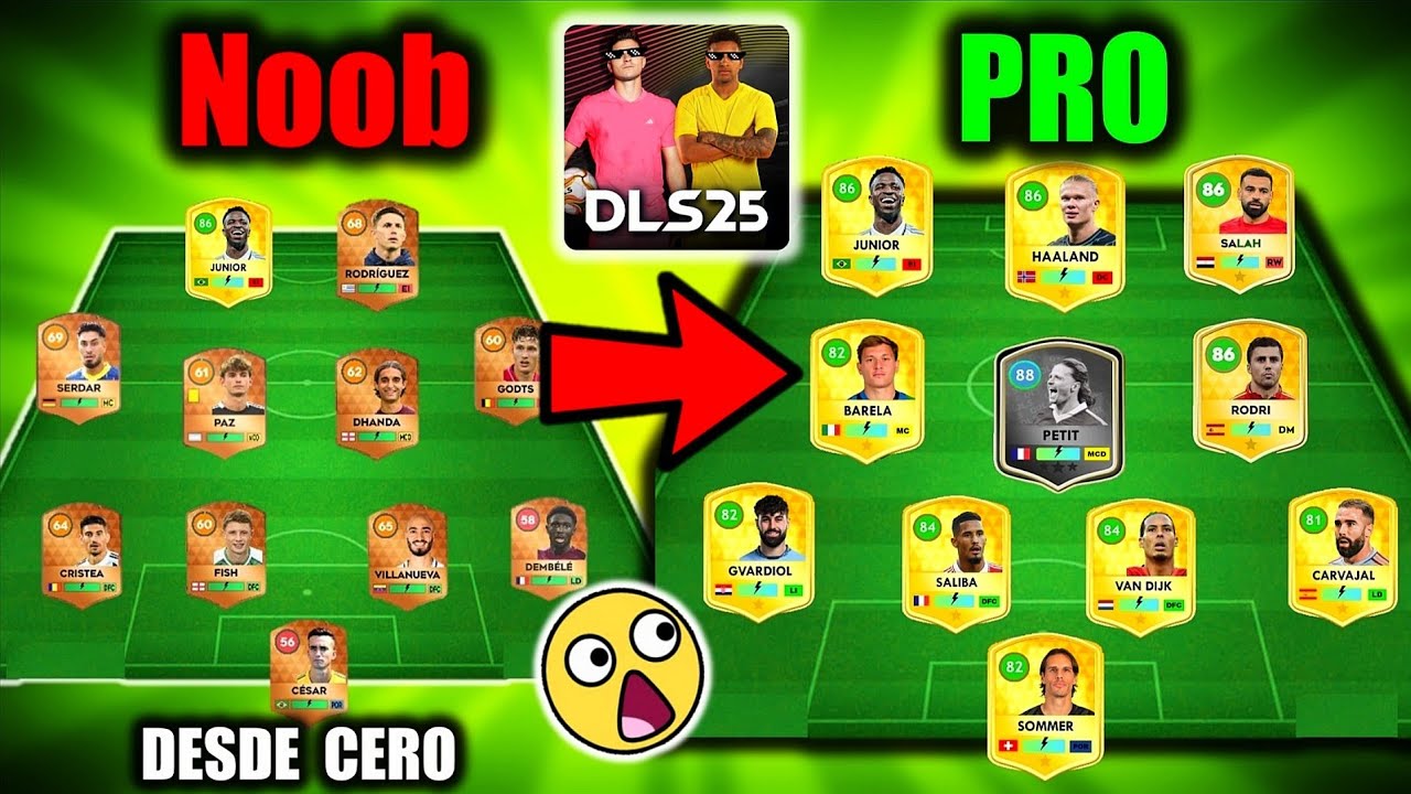 🤑 Construyendo un EQUIPO DESDE CERO de NOOB a PRO DLS 25