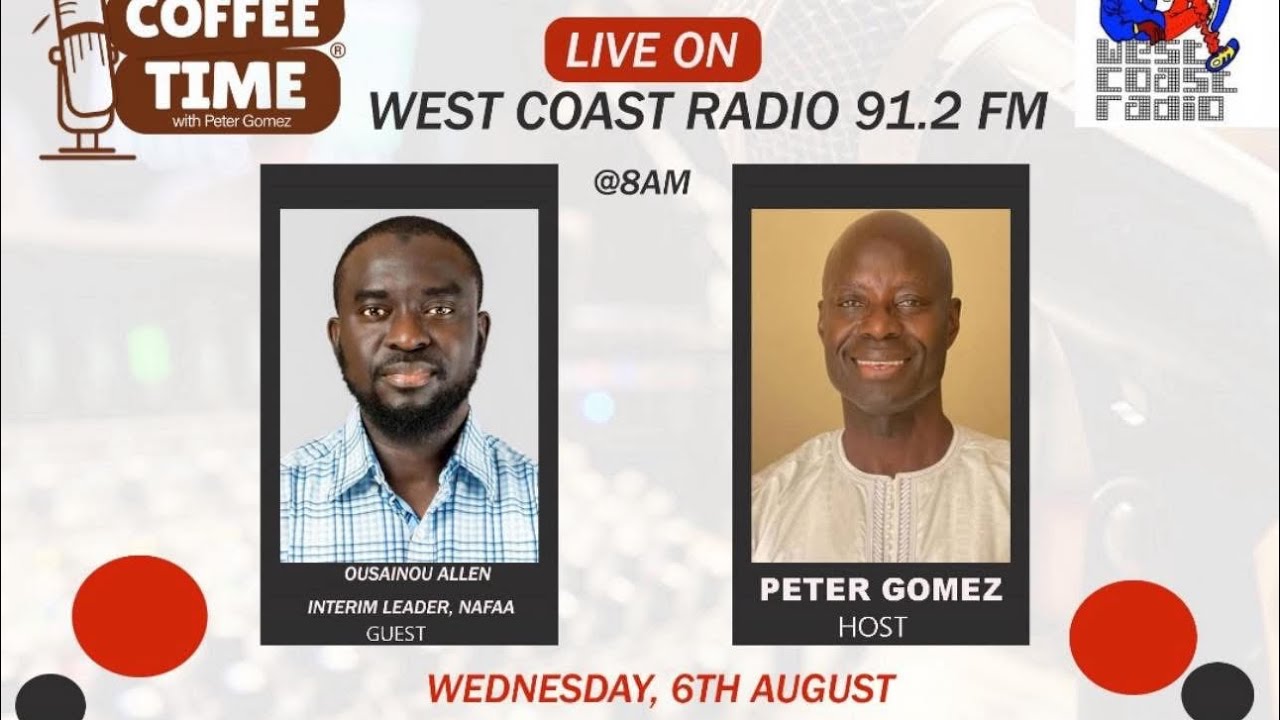 Peter Gomez of west coast radio interview Ousainou Allen (NAFAA) 