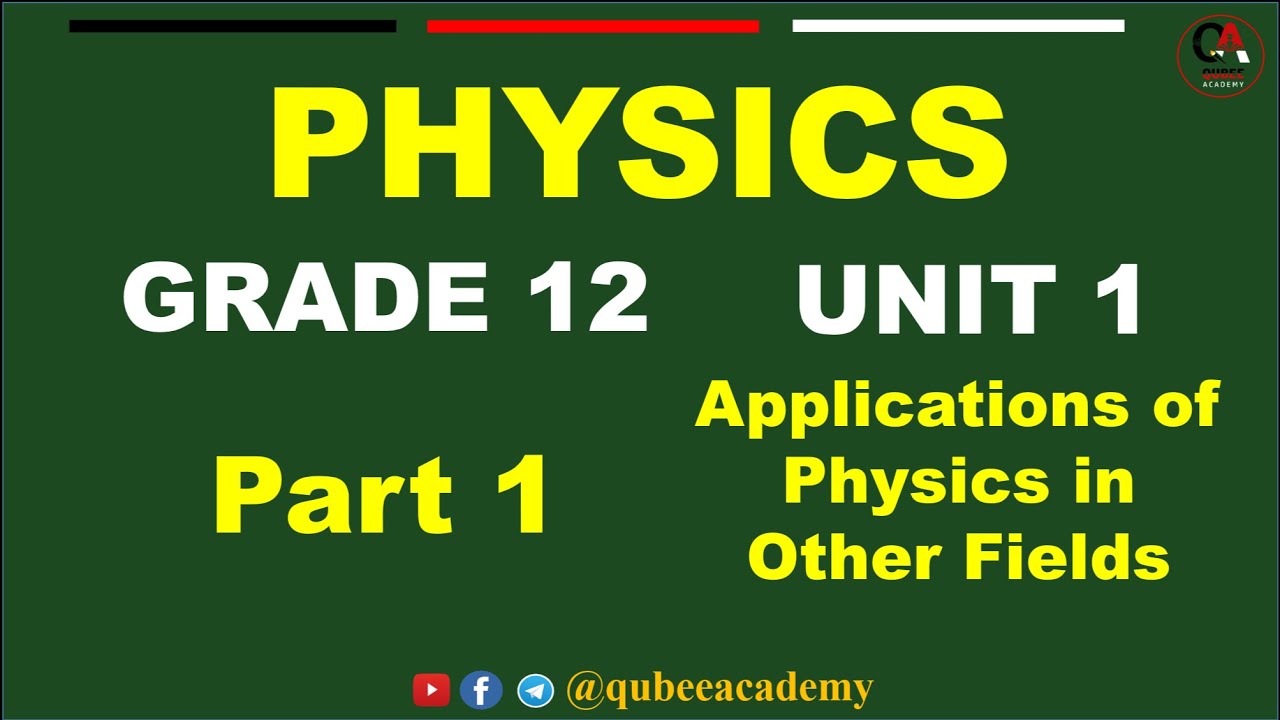 1. Physics Grade 12 |Class 12 | Unit 1 Application of Vector In Other Fields part1 | New Curriculum