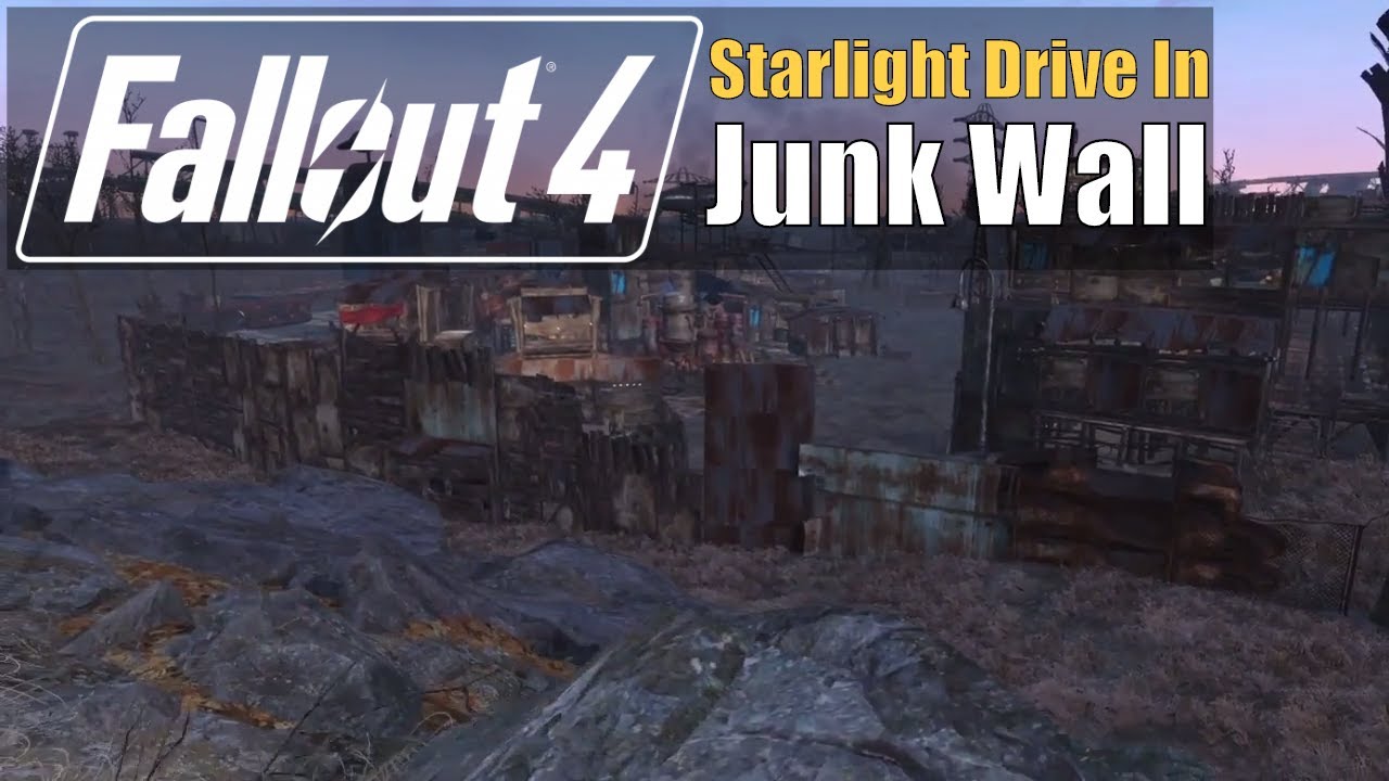 Fallout 4 - Starlight Drive In Junk Wall (Part 1)