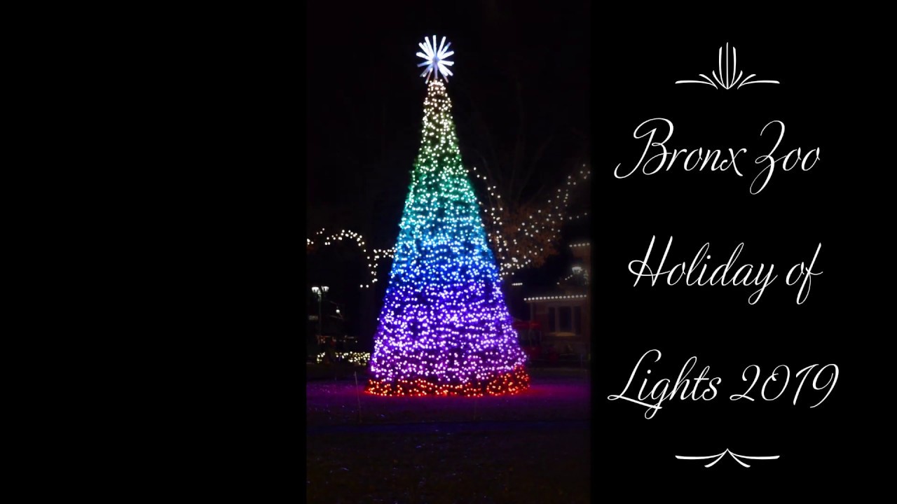 Bronx Zoo Holiday of Lights 2019 Christmas Tree Light Show!